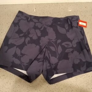 Spanx UPF 50 Floret navy sunshine short 6"